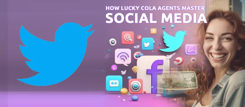 How do Lucky Cola Agents Tweet Their Way to Success?